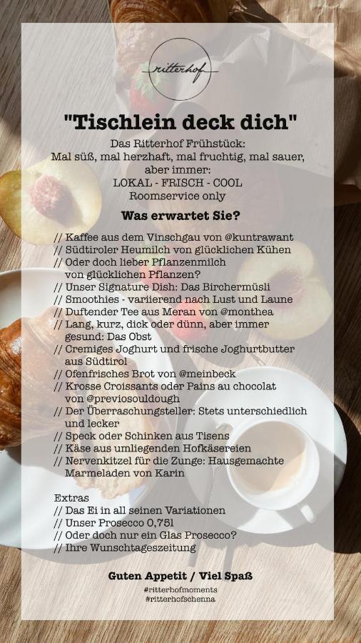 Apartmenthotel Ritterhof Suites & Breakfast Schenna Extérieur photo